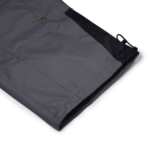 Bsr Offset Panel Super Wide Pants Deep Gray