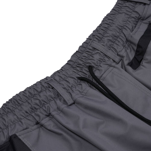 Bsr Offset Panel Super Wide Pants Deep Gray