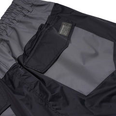 Bsr Offset Panel Super Wide Pants Deep Gray