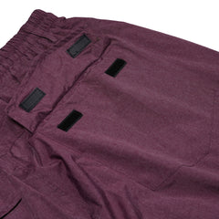 Dot Logo Printed Super Wide Ventilation Pants Melange Burgundy