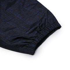 Python Check Super Wide Jogger Pants Dark Blue