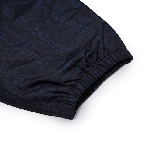 Python Check Super Wide Jogger Pants Dark Blue
