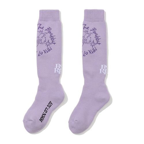 Unicorn Rabbit Socks Light Purple