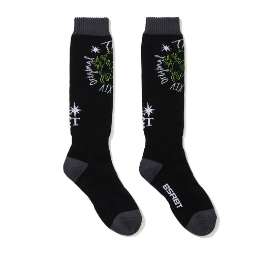 Unicorn Rabbit Socks Black