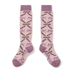 All-Over Script Logo Socks Pink