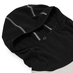 Snap Balaclava Hoodie Long Sleeve Cream