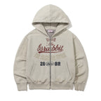 Brighter Future Zip-Up Hoodie Light Grey