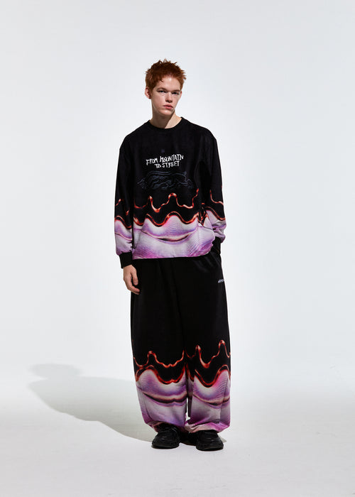 Freedom Culture Pants Black / Lavender