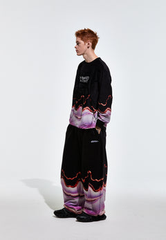 Freedom Culture Pants Black / Lavender