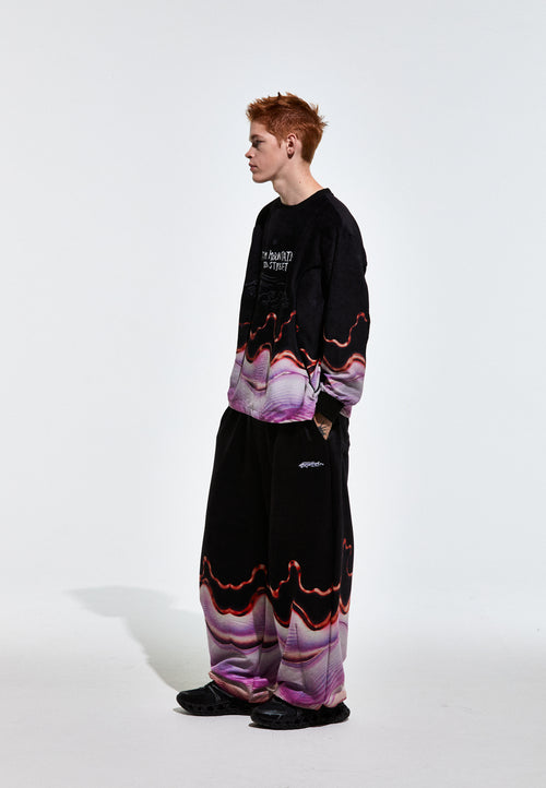 Freedom Culture Pants Black / Lavender