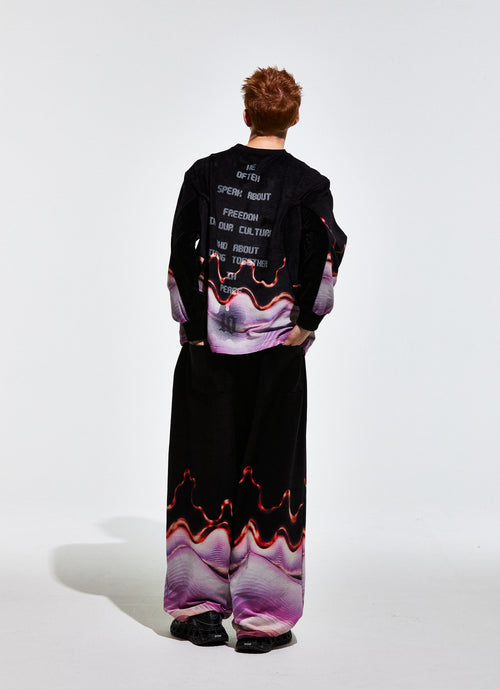 Freedom Culture Pants Black / Lavender