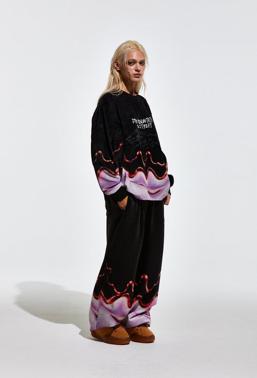 Freedom Culture Pants Black / Lavender