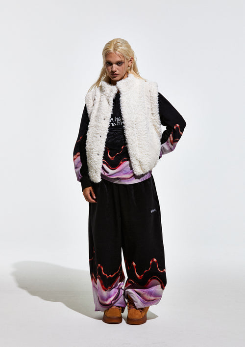 Freedom Culture Pants Black / Lavender