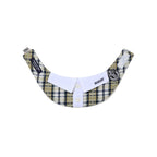 Pet Neck Collar Check Beige