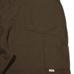 CARPENTER COTTON PANTS DARK KHAKI