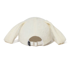 Bunny Ear Faux Fur Cap Cream