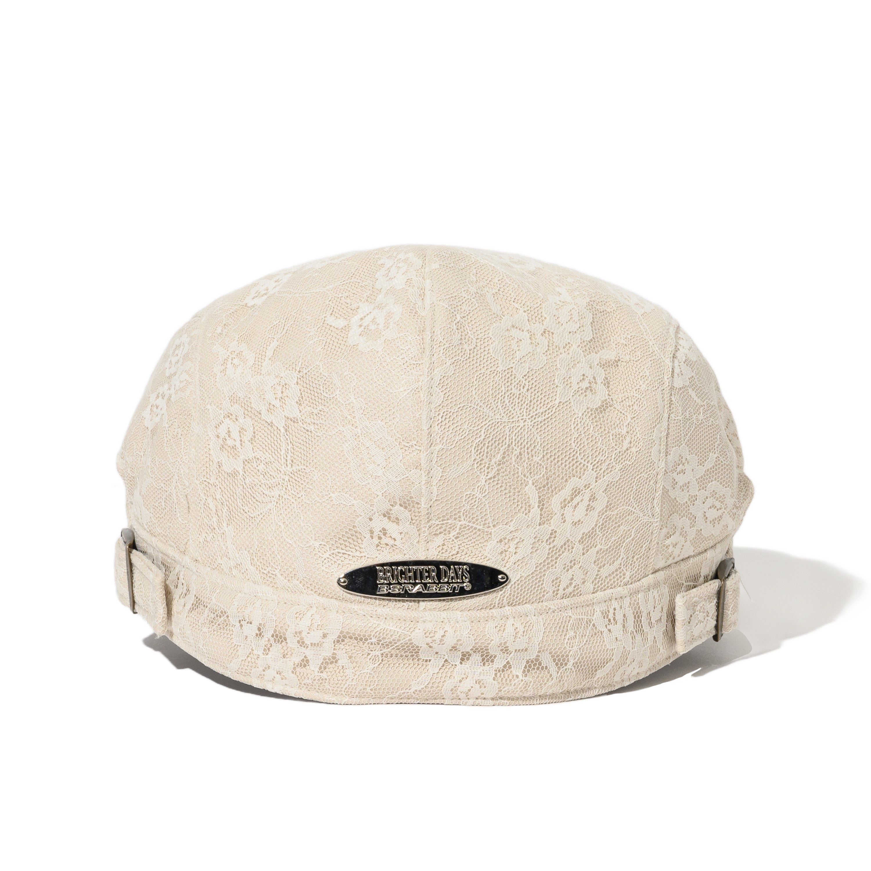 2526FW BSRABBIT Jeweled Hunting Cap Lace Leather