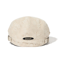 Jeweled Hunting Cap Lace Leather