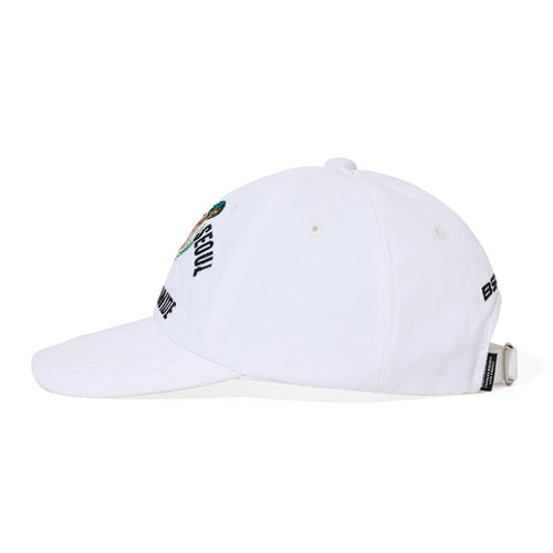 Bsrbt Seoul Washed Cotton Cap White