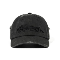 Dirty Washed Cotton Cap Charcoal