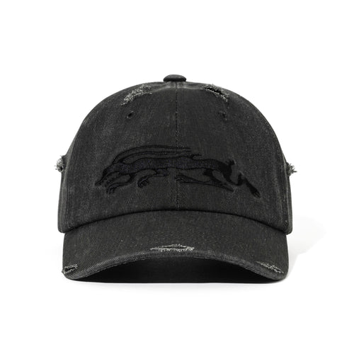 Dirty Washed Cotton Cap Charcoal