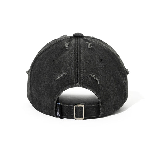 Dirty Washed Cotton Cap Charcoal