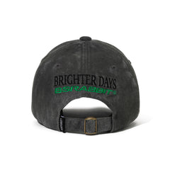 3D Embroidery Dirty Washed Cotton Cap Black
