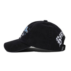 Smoking Rabbit Printed Cap Black