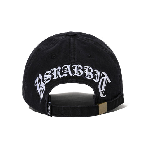Smoking Rabbit Printed Cap Black