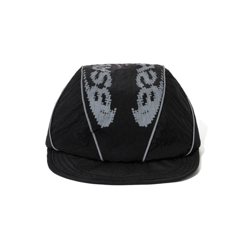Bsr Mirror Reflective Piped Cap Black