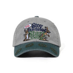 Overthinking Cotton Cap Khaki Gray