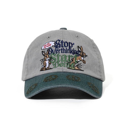 Overthinking Cotton Cap Khaki Gray