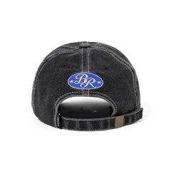 Heavy Stitching Vintage Washed Cotton Cap Charcoal