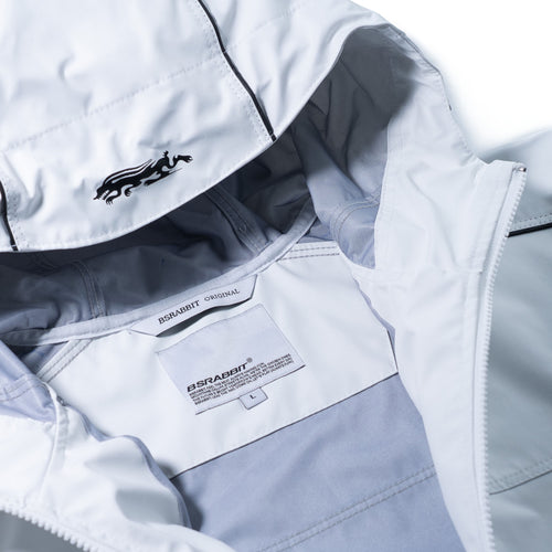 Stream Line Hoodie 3L Hooded Jacket White