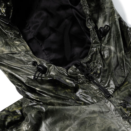 Bsrwave Brushed Dye Hooded Jacket Khaki