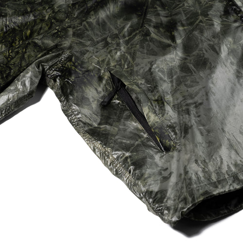 Bsrwave Brushed Dye Hooded Jacket Khaki