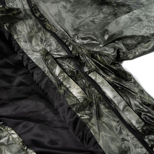 Bsrwave Brushed Dye Hooded Jacket Khaki