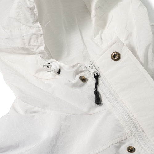 Big Pocket Hooded Vest White