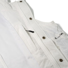 Big Pocket Hooded Vest White