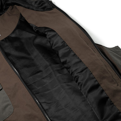 Active Trail Hooded Vest Dark Brown