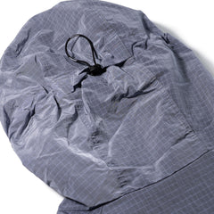 Shadow Grid Hooded Anorak Jacket Light Purple