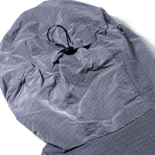 Shadow Grid Hooded Anorak Jacket Light Purple