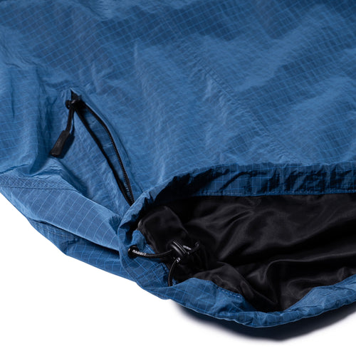 Shadow Grid Hooded Anorak Jacket Cobalt Blue