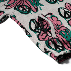 Peace Br Jacquard Anorak Jacket White