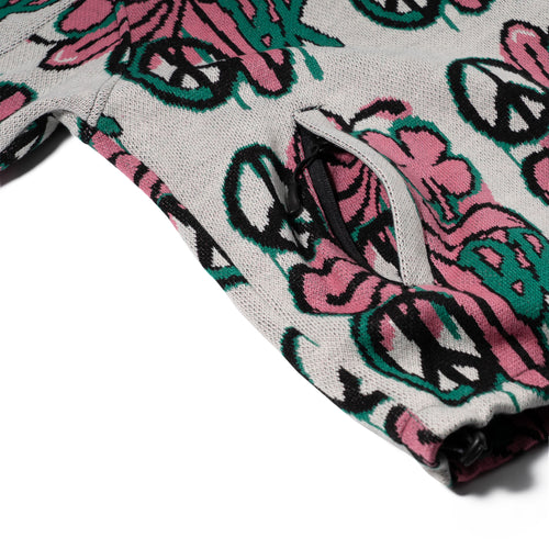 Peace Br Jacquard Anorak Jacket White