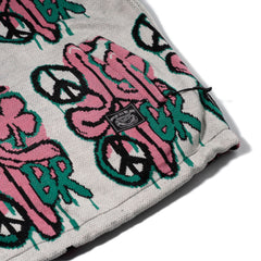 Peace Br Jacquard Anorak Jacket White