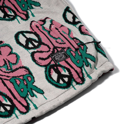 Peace Br Jacquard Anorak Jacket White