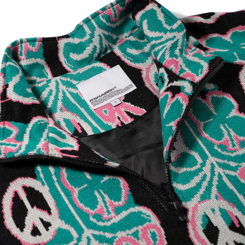 Peace Br Jacquard Anorak Jacket Black