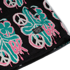 Peace Br Jacquard Anorak Jacket Black