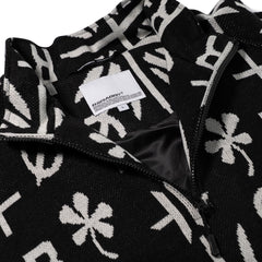 Br Jacquard Anorak Jacket Black